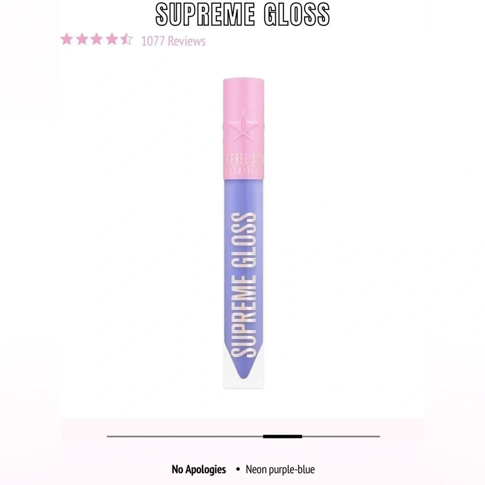 Brand New Jeffree Star Supreme Gloss Full Pigment Lip Gloss in No Apologies